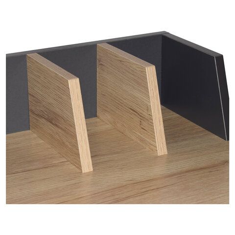 Стол на металлокаркасе BRABIX &quot;LOFT CD-007&quot;, 800х500х840 мм, органайзер, комбинированный, 641227