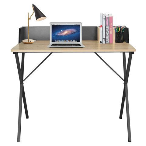 Стол на металлокаркасе BRABIX &quot;LOFT CD-007&quot;, 800х500х840 мм, органайзер, комбинированный, 641227