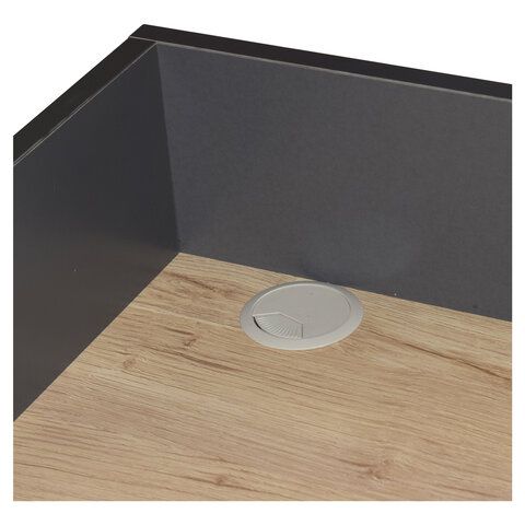 Стол на металлокаркасе BRABIX &quot;LOFT CD-007&quot;, 800х500х840 мм, органайзер, комбинированный, 641227