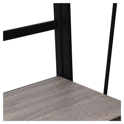 Стеллаж на металлокаркасе BRABIX &quot;LOFT SH-001&quot;, 600х300х1250 мм, складной, цвет дуб антик, 641229