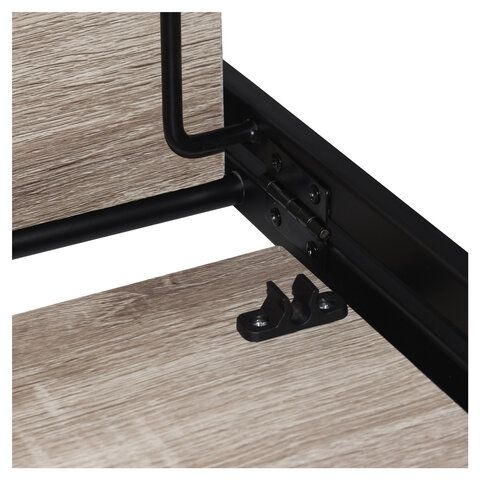 Стеллаж на металлокаркасе BRABIX &quot;LOFT SH-001&quot;, 600х300х1250 мм, складной, цвет дуб антик, 641229