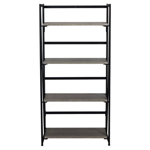 Стеллаж на металлокаркасе BRABIX &quot;LOFT SH-001&quot;, 600х300х1250 мм, складной, цвет дуб антик, 641229