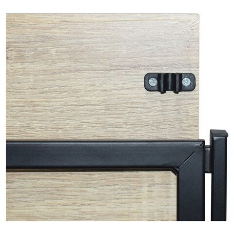 Стеллаж на металлокаркасе BRABIX &quot;LOFT SH-001&quot;, 600х300х1250 мм, складной, цвет дуб натуральный, 641230