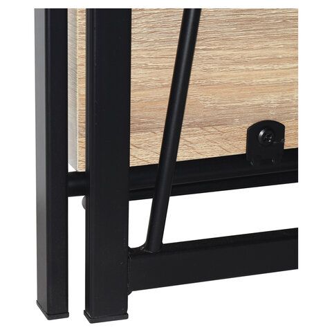 Стеллаж на металлокаркасе BRABIX &quot;LOFT SH-001&quot;, 600х300х1250 мм, складной, цвет дуб натуральный, 641230