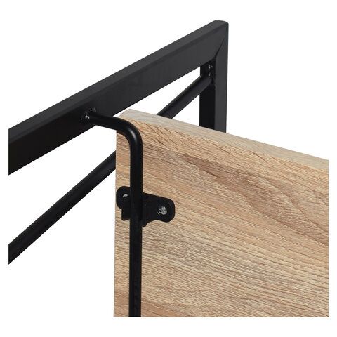 Стеллаж на металлокаркасе BRABIX &quot;LOFT SH-001&quot;, 600х300х1250 мм, складной, цвет дуб натуральный, 641230