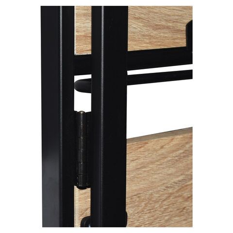 Стеллаж на металлокаркасе BRABIX &quot;LOFT SH-001&quot;, 600х300х1250 мм, складной, цвет дуб натуральный, 641230