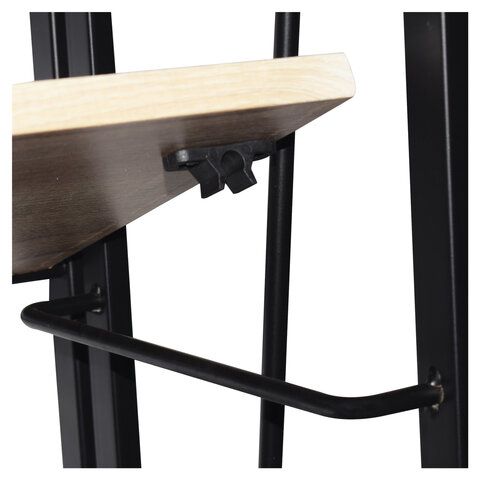 Стеллаж на металлокаркасе BRABIX &quot;LOFT SH-001&quot;, 600х300х1250 мм, складной, цвет дуб натуральный, 641230