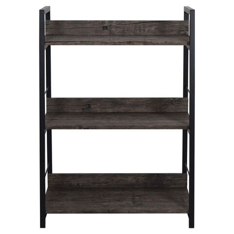 Стеллаж на металлокаркасе BRABIX &quot;LOFT SH-002&quot;, 600х350х845 мм, цвет морёный дуб, 641231