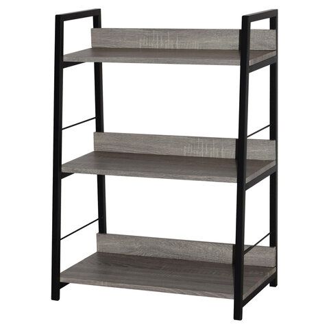 Стеллаж на металлокаркасе BRABIX &quot;LOFT SH-002&quot;, 600х350х845 мм, цвет дуб антик, 641232