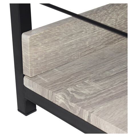 Стеллаж на металлокаркасе BRABIX &quot;LOFT SH-002&quot;, 600х350х845 мм, цвет дуб антик, 641232