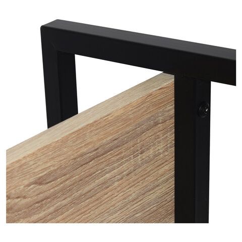 Стеллаж на металлокаркасе BRABIX &quot;LOFT SH-002&quot;, 600х350х845 мм, цвет дуб натуральный, 641233