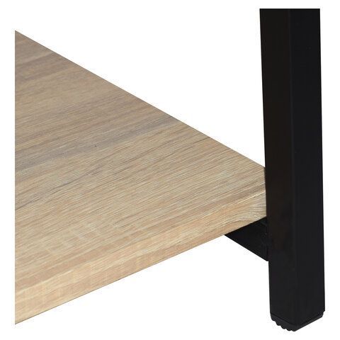 Стеллаж на металлокаркасе BRABIX &quot;LOFT SH-002&quot;, 600х350х845 мм, цвет дуб натуральный, 641233