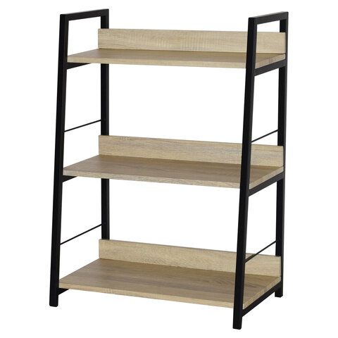 Стеллаж на металлокаркасе BRABIX &quot;LOFT SH-002&quot;, 600х350х845 мм, цвет дуб натуральный, 641233