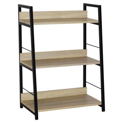 Стеллаж на металлокаркасе BRABIX &quot;LOFT SH-002&quot;, 600х350х845 мм, цвет дуб натуральный, 641233
