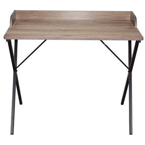Стол на металлокаркасе BRABIX &quot;LOFT CD-008&quot;, 900х500х780 мм, цвет морёный дуб, 641863