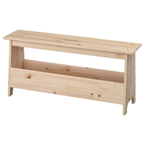 Скамья деревянная, сосна, BRABIX &quot;Scandi Wood SC-003&quot;, 1000х250х450 мм, 641889, 006.02.35