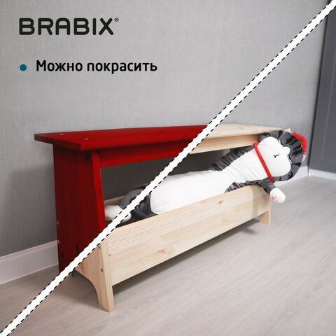 Скамья деревянная, сосна, BRABIX &quot;Scandi Wood SC-003&quot;, 1000х250х450 мм, 641889, 006.02.35