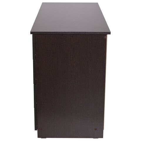Стол письменный/компьютерный BRABIX &quot;Scandi CD-016&quot;, 1100х500х750мм, 4 ящика, венге, 641893, ЦБ013707-3