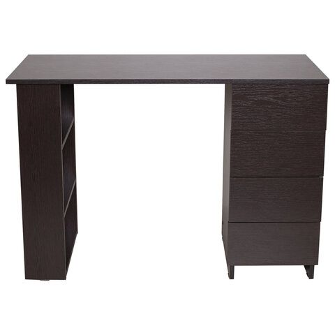 Стол письменный/компьютерный BRABIX &quot;Scandi CD-016&quot;, 1100х500х750мм, 4 ящика, венге, 641893, ЦБ013707-3