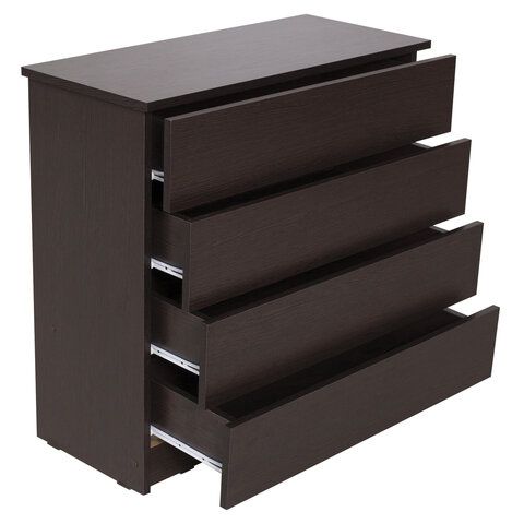 Комод BRABIX &quot;Scandi CM-001&quot;, 750х330х730 мм, 4 ящика, ЛДСП, венге, 641902, ЦБ013659 -3