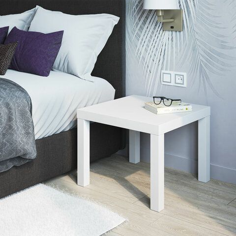 Стол журнальный &quot;Лайк&quot; аналог IKEA (550х550х440 мм), белый