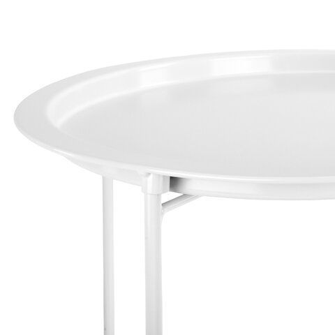 Столик-поднос BOOMHOUSE CT-003 кофейный (ширина 47*высота 51 см), металл, белый, 641939