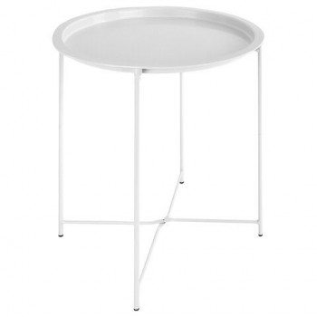Столик-поднос BOOMHOUSE CT-003 кофейный (ширина 47*высота 51 см), металл, белый, 641939