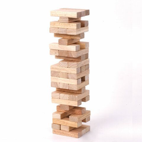 Игра настольная &quot;БАШНЯ&quot;, 48 деревянных блоков, ЗОЛОТАЯ СКАЗКА, 662294