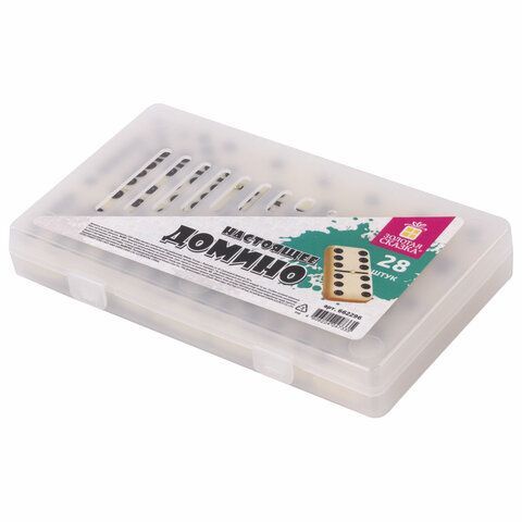 Игра настольная &quot;ДОМИНО&quot;, пластиковый кейс, 17х10 см, ЗОЛОТАЯ СКАЗКА, 662296