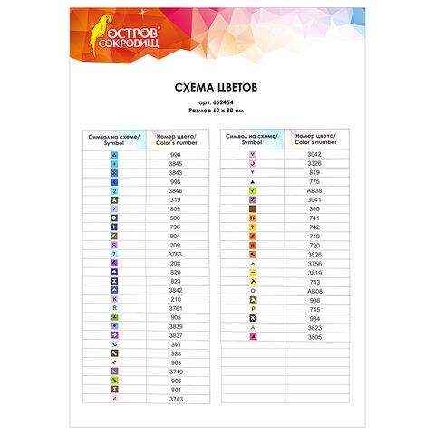 Картина стразами (алмазная мозаика) 60х80 см, ОСТРОВ СОКРОВИЩ &quot;Горный пейзаж&quot;, без подрамника, 662454