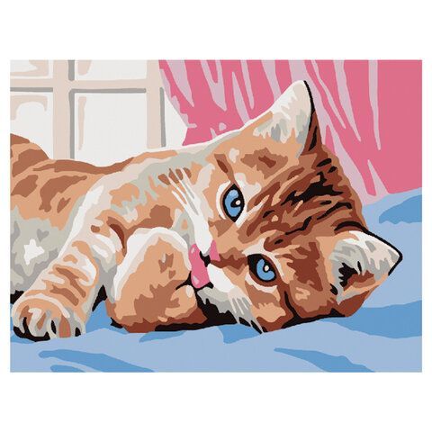 Картина по номерам 15х20 см, ЮНЛАНДИЯ &quot;Котёнок&quot;, на холсте, акрил, кисти, 662502
