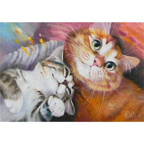 Картина стразами (алмазная мозаика) 30х40 см, ОСТРОВ СОКРОВИЩ &quot;Тёплая дружба&quot;, без подрамника, 662561