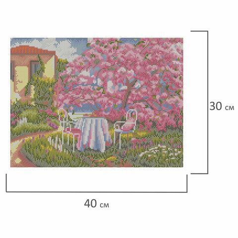 Картина стразами (алмазная мозаика) 30х40 см, ОСТРОВ СОКРОВИЩ &quot;Краски юга&quot;, без подрамника, 662569