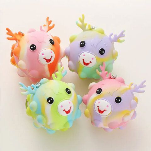 Игрушка-антистресс жмяка &quot;Оленёнок&quot;, 6,5 см, ассорти, дисплей, 1TOY, Т22989