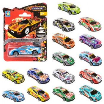 Машинка металлическая инерционная "Драйв", блистер, ассорти 20 видов 1TOY 20 шт., Т21561