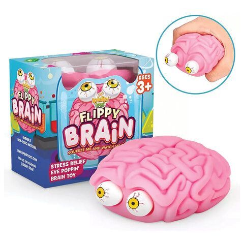 Игрушка-антистресс &quot;Мозг&quot;, 8 см, цветная коробка, АССОРТИ, 1TOY, Т23440