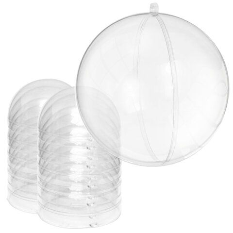 Пластиковые шары для поделок, 8 см., 10 шт., BRAUBERG HOBBY, 665392