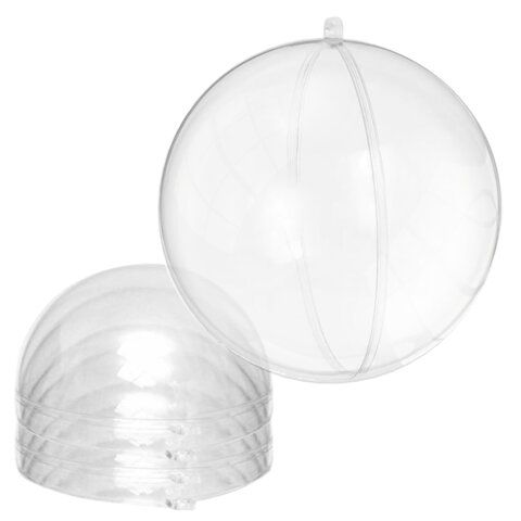Пластиковые шары для поделок, 12 см., 2 шт., BRAUBERG HOBBY, 665396