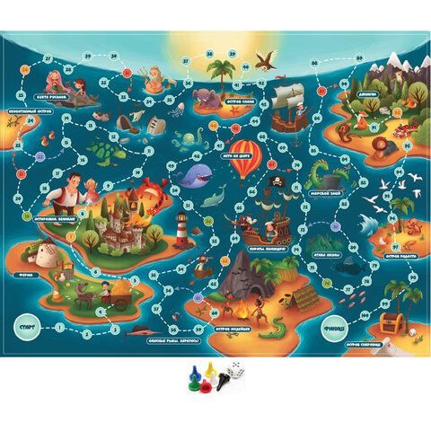 Игра-ходилка настольная, АССОРТИ, 5 сюжетов, 10 КОР
