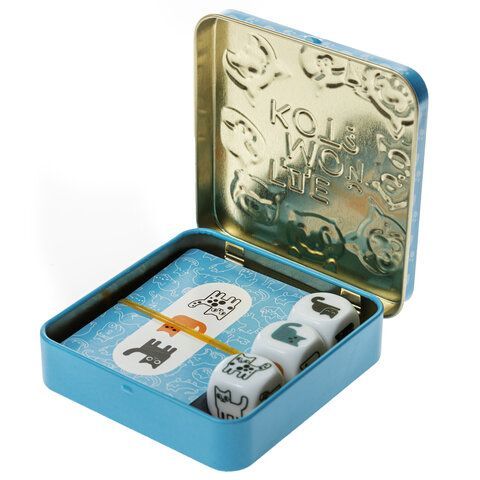 Игра настольная &quot;Где мой кот?&quot;, жестяная коробочка, 10 КОР, 03569
