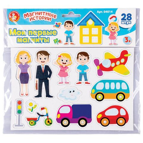 Магниты &quot;Мои первые магниты&quot;, АССОРТИ, 3 сюжета, 10 КОР