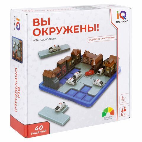Настольная логическая игра IQ ТРЕНИНГ &quot;Вы окружены!&quot;, 1TOY, Т25559