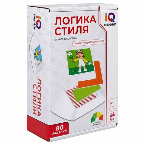 Настольная логическая игра IQ ТРЕНИНГ &quot;Логика стиля&quot;, 1TOY, Т25561