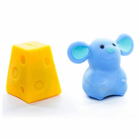 Игрушка-антистресс &quot;ШЛЯПА, СЫР, ДОМИК&quot; 6 см, ассорти 3 вида, дисплей, JOLLY JOT 12 шт. (ДЖОЛЛИ ДЖОТ), 665767