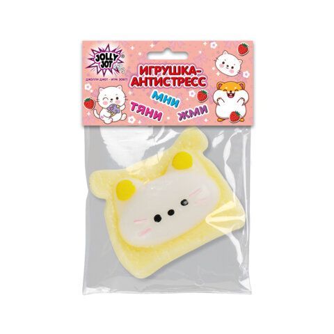 Игрушка-антистресс &quot;КОТИК-ТОСТИК&quot;, 8*7 см, дисплей, JOLLY JOT (ДЖОЛЛИ ДЖОТ), 665784