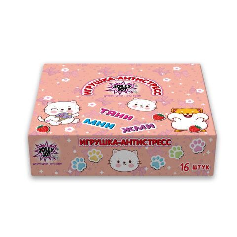 Игрушка-антистресс &quot;КОТИК-ТОСТИК&quot;, 8*7 см, дисплей, JOLLY JOT (ДЖОЛЛИ ДЖОТ), 665784