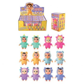 Игрушка-антистресс "МАЛЫШОК В КОСТЮМЧИКЕ", ассорти 6 видов, дисплей, JOLLY JOT (ДЖОЛЛИ ДЖОТ), 665786