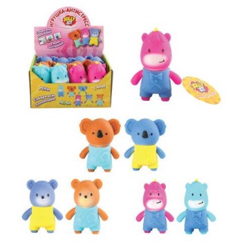 Игрушка-антистресс "ЖИВОТНЫЕ В КОСТЮМЧИКЕ", ассорти 6 видов, дисплей, JOLLY JOT 12 шт. (ДЖОЛЛИ ДЖОТ), 665787