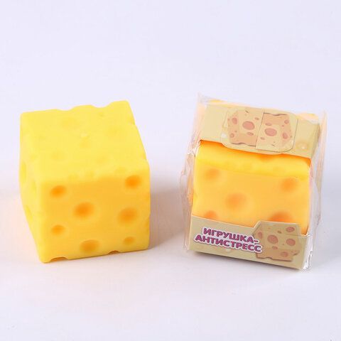 Игрушка-антистресс &quot;СЫР&quot;, 6 см, дисплей, JOLLY JOT (ДЖОЛЛИ ДЖОТ), 665807