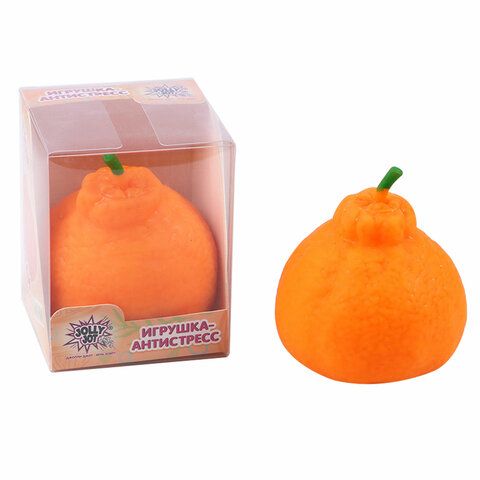 Игрушка-антистресс &quot;МАНДАРИН&quot;, 6х9 см, дисплей, JOLLY JOT (ДЖОЛЛИ ДЖОТ), 665809
